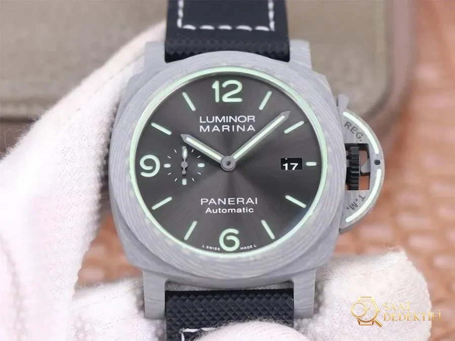 VS Factory Panerai PAM01119 bazalt fiber kasalı tam lumeli saat incelemesi - Kadran Detayı ve Bezel İşçiliği