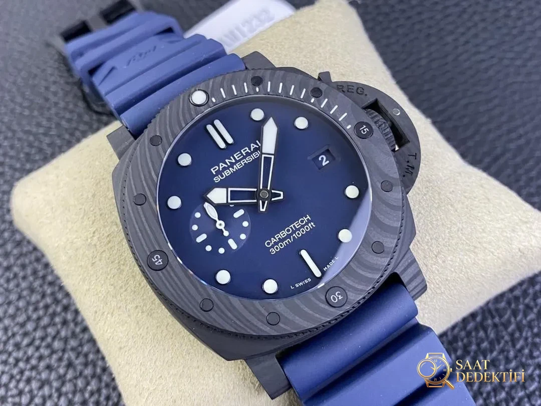 VS Factory Panerai PAM01232 karbon fiber kasanın işçiliği nasıl? İlk bakışta replika belli olur mu? - Kasa Profili ve Kurma Kolu İncelemesi