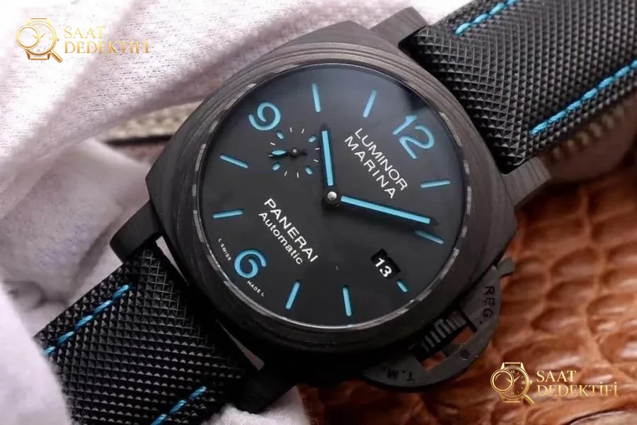 VS Factory Panerai PAM01661 Karbon Fiber Saat İncelemesi - Kasa Profili ve Kurma Kolu İncelemesi