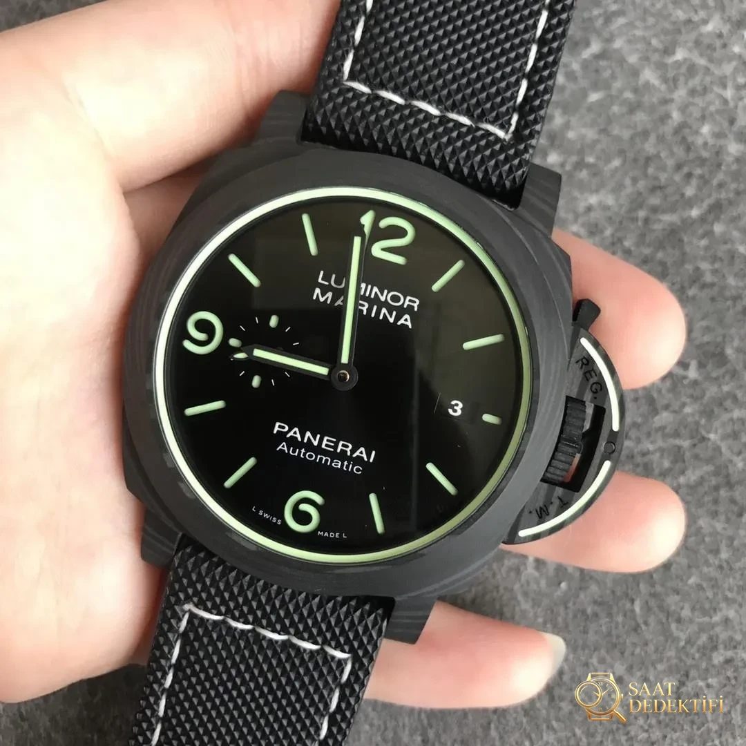 VS Factory Panerai PAM1118 karbon fiber saatin işçiliği iyi mi? - Kadran Detayı ve Bezel İşçiliği