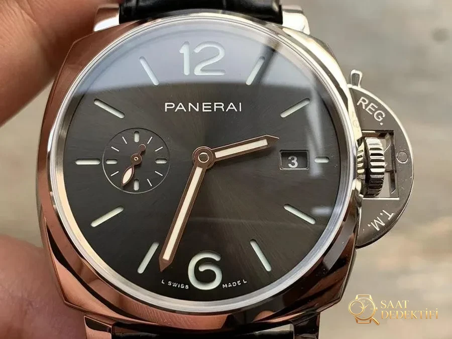 VS Factory Panerai PAM1250 Replika Kasa ve Kadran İşçiliği İncelemesi - ön görünüm