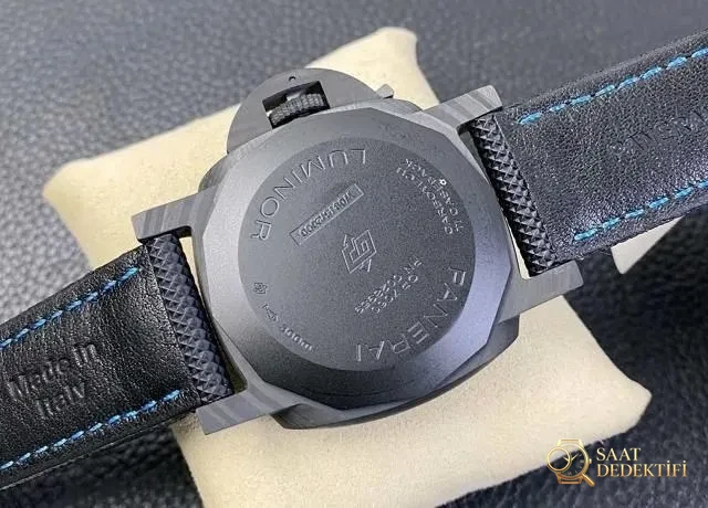 VS Factory Panerai PAM1661 karbon fiber malzemeli saat incelemesi - Makro Kadran ve İndeks İşçiliği