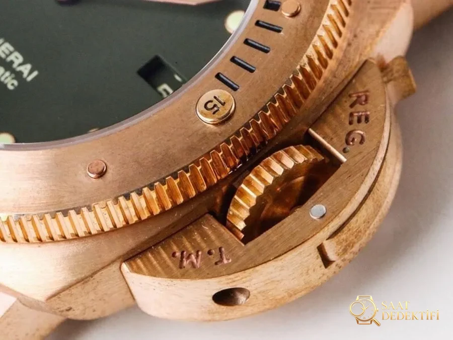 VS Factory Panerai PAM382 replika kol saati - VS saat - Makro Kadran ve İndeks İşçiliği