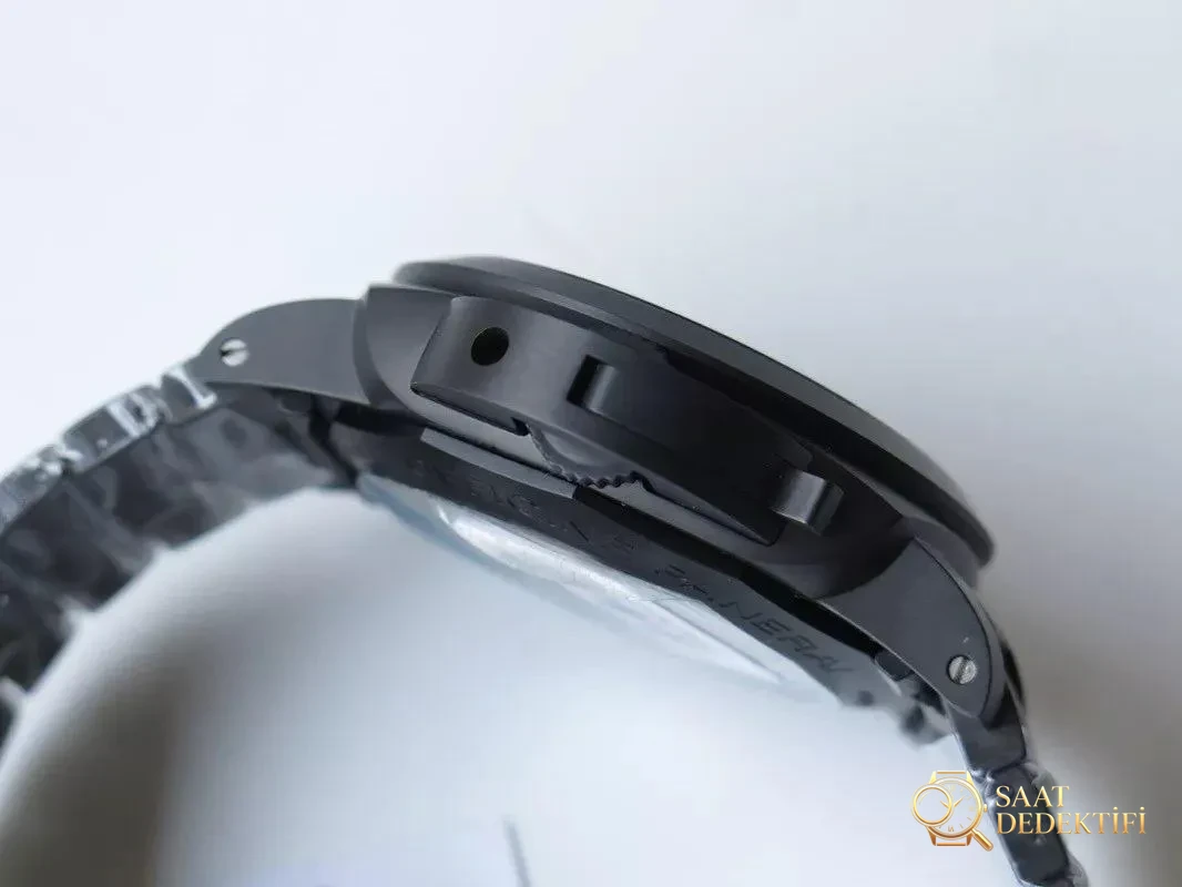 VS Factory Panerai PAM438 V2 versiyonu tam seramik saat incelemesi - Makro Kadran ve İndeks İşçiliği