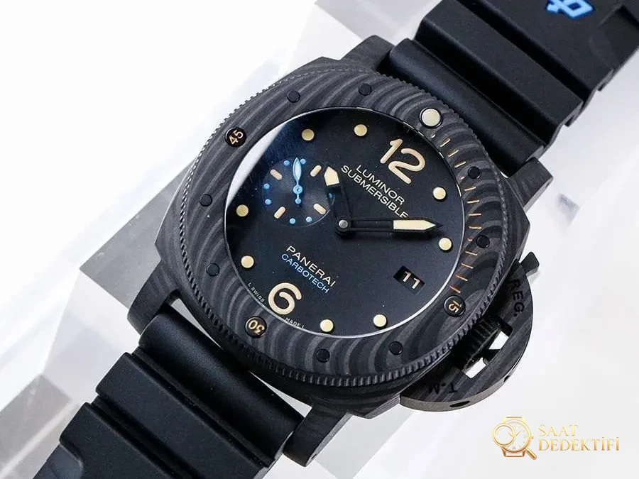 VS Factory Panerai PAM616 replika kol saati - VS saat - Kadran Detayı ve Bezel İşçiliği