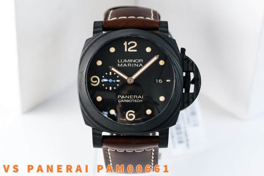 VS Factory Panerai PAM661 karbon fiber saat incelemesi — 1. fotoğraf