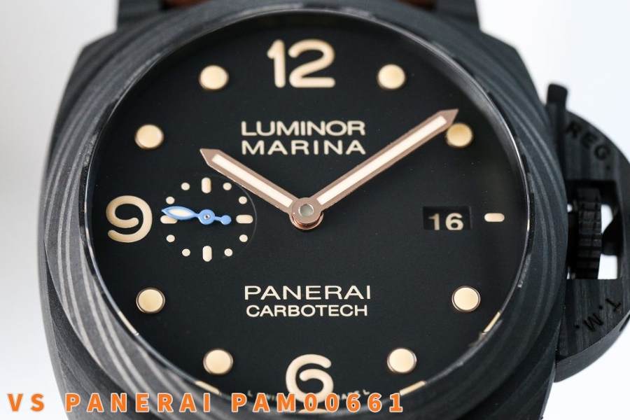 VS Factory Panerai PAM661 karbon fiber saat incelemesi — 3. fotoğraf