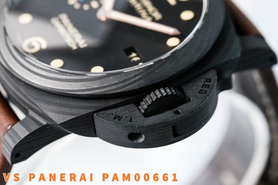 VS Factory Panerai PAM661 karbon fiber saat incelemesi — 6. fotoğraf