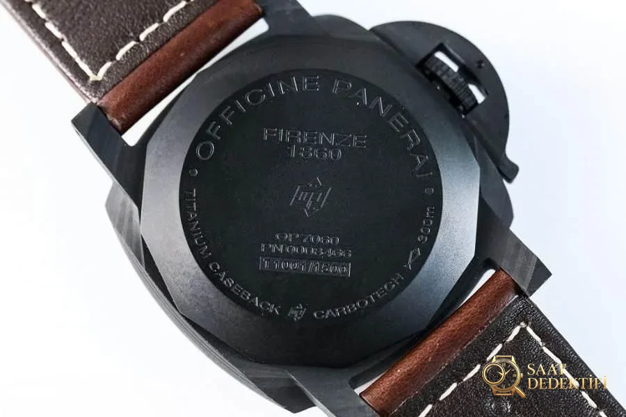 VS Factory Panerai PAM661 karbon fiber saat incelemesi - Klips Kilidi ve Lazer Damgalar