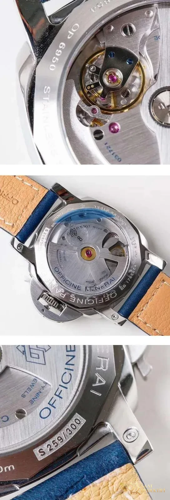VS Factory Panerai PAM688 gösterişli tanıtımı - Arka Kapak ve Mekanizma Detayı