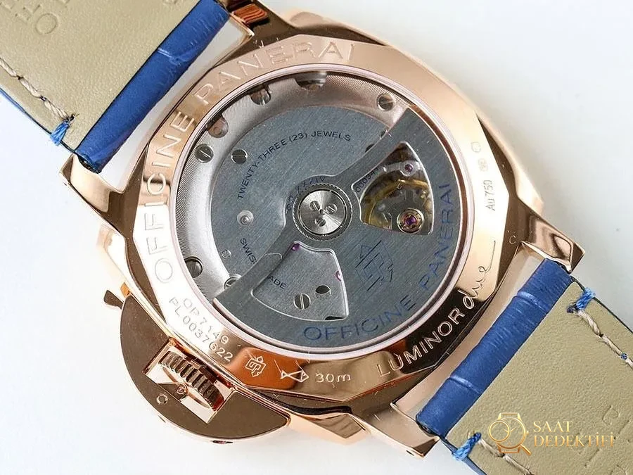 VS Factory Panerai PAM756 Replika Kol Saati - VS Watch - Mekanizma Zemberek ve Balans Detayı