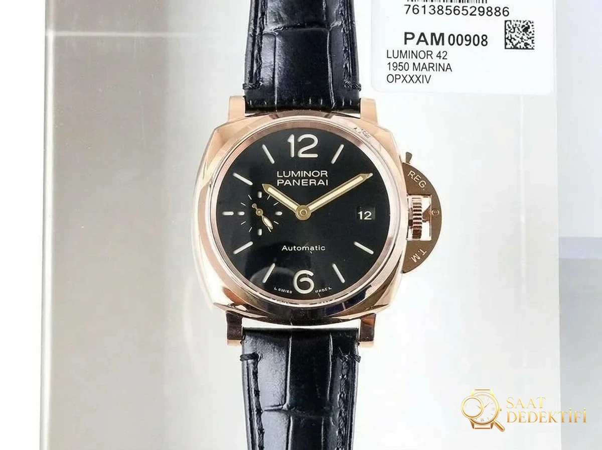 VS Factory Panerai PAM908 replika saat - VS - Kadran Detayı ve Bezel İşçiliği
