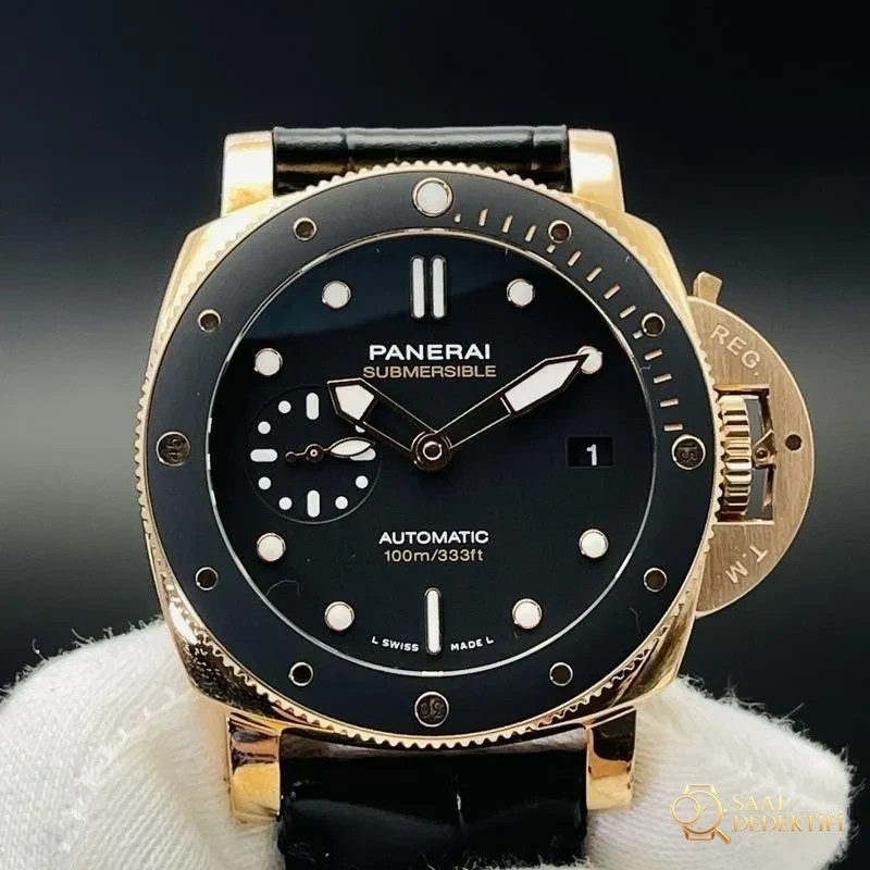 VS Factory Panerai PAM974 kırmızı altın 42 MM saat incelemesi - Kadran Detayı ve Bezel İşçiliği
