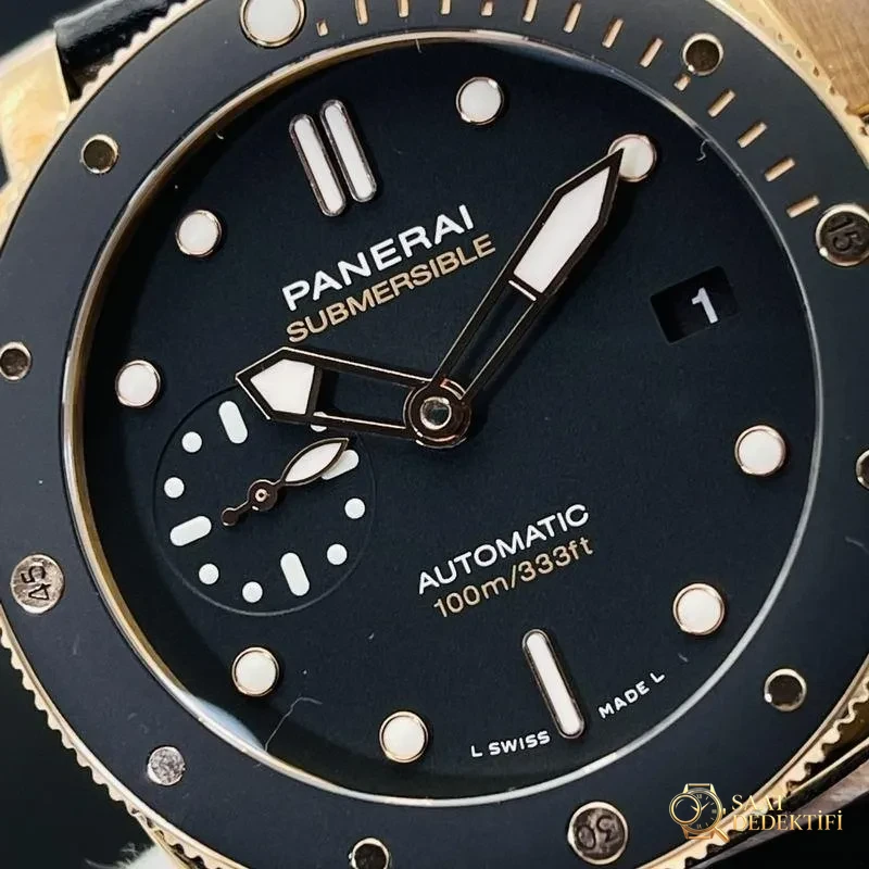 VS Factory Panerai PAM974 kırmızı altın 42 MM saat incelemesi - Kasa Profili ve Kurma Kolu İncelemesi