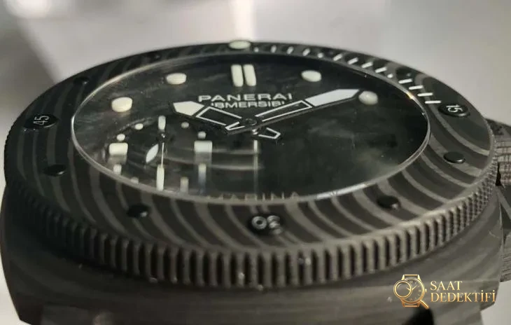 VS Factory Panerai PAM979 Karbon Fiber Kol Saati İncelemesi - Kasa Profili ve Kurma Kolu İncelemesi