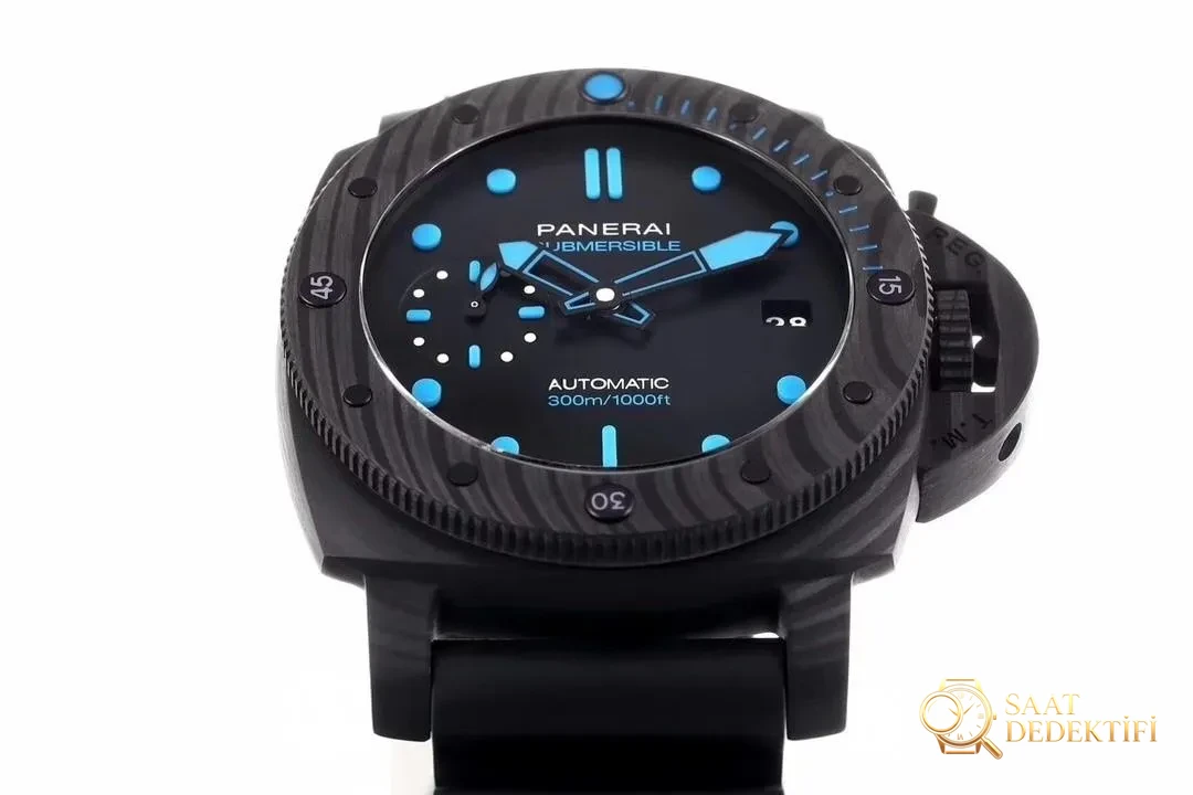VS Factory Panerai Submersible PAM960 Sun Yang tarzı 1616 küçük boy 42 MM replika kol saati - Makro Kadran ve İndeks İşçiliği