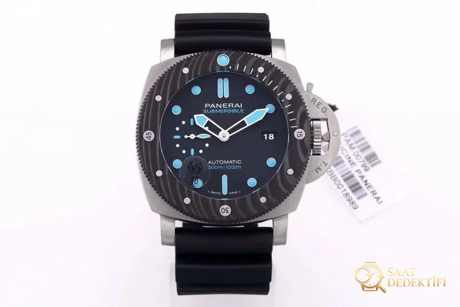 VS Factory Panerai Submersible serisi PAM00799 saat incelemesi - Kadran Detayı ve Bezel İşçiliği