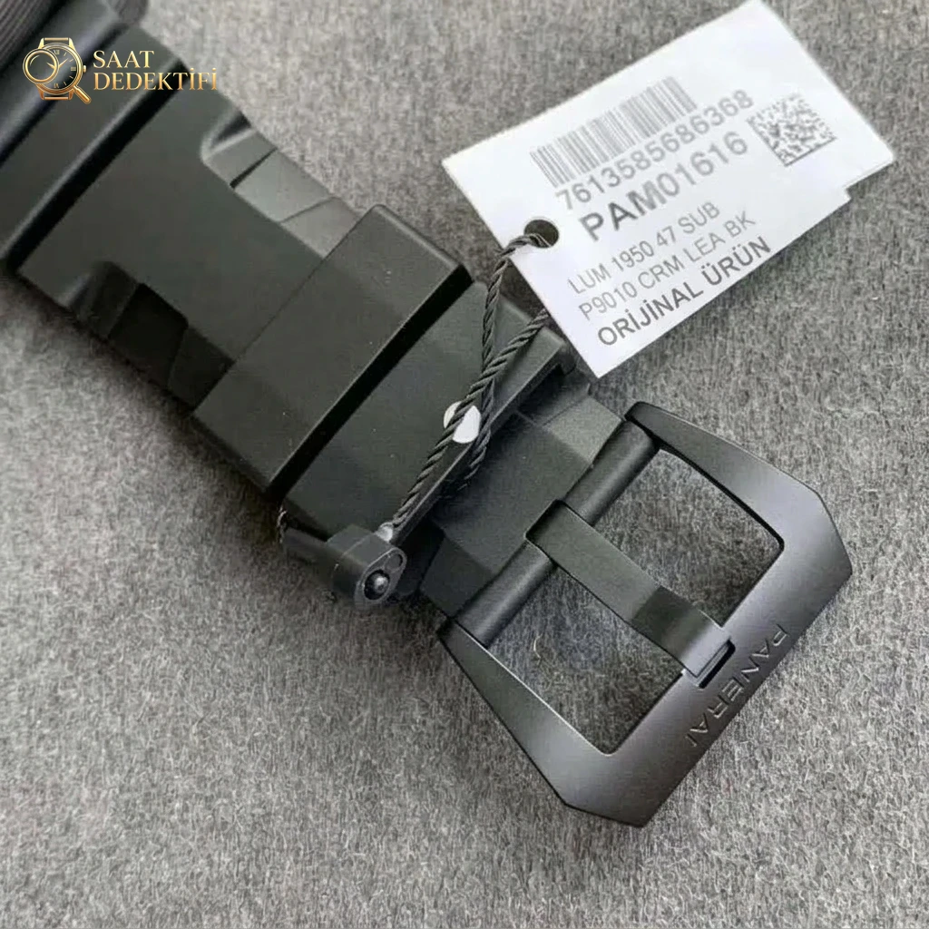 VS Factory Replica Panerai PAM 1616 Carbotech Submersible, Super Clone P.9000 Mekanizmalı - Bilekte Duruş ve Kasa Orantısı