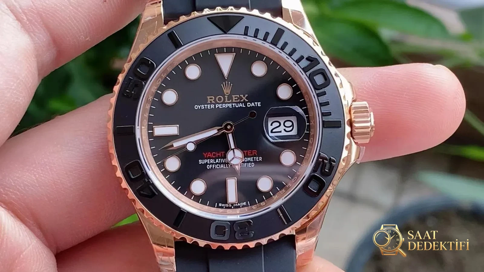 Rolex YachtMaster 116655 Siyah Kadran