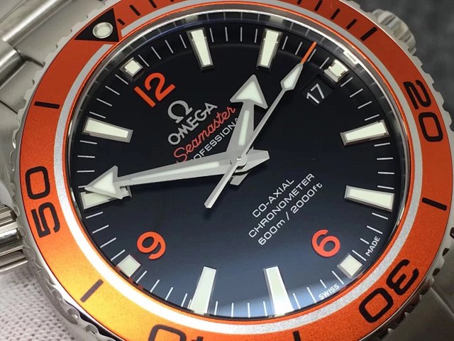VS Factory Replika Omega Planet Ocean 600m Turuncu, Super Clone 8500 Mekanizmalı, Ücretsiz Turuncu Kauçuk Kayış Hediyeli — 6. fotoğraf