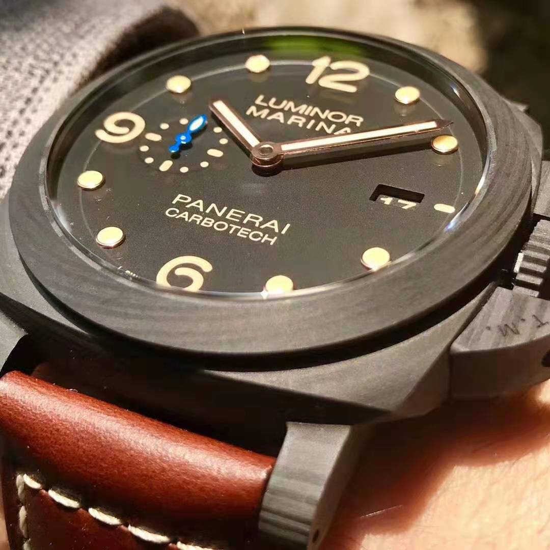 VS Factory Replika Panerai PAM 661 Luminor Carbotech Super Clone P.9010 Mekanizmalı Saat — 7. fotoğraf