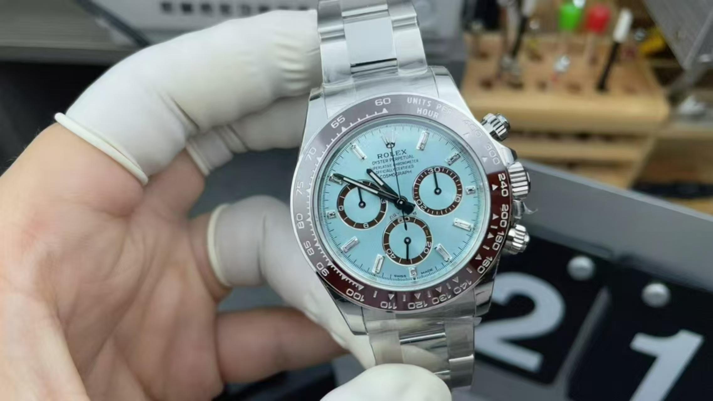 Replika Rolex Daytona 126506 Buz Mavisi