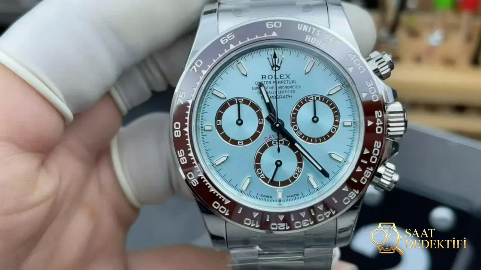 Replika Daytona Kahverengi Buz Mavisi Kadran