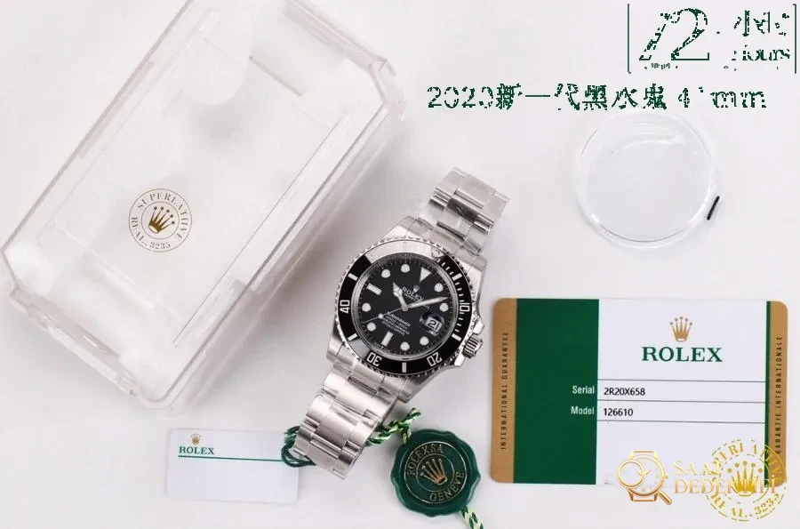 VS Factory Rolex 3235 mekanizmalı 41 mm Submariner serisi saat incelemesi - Kadran Detayı ve Bezel İşçiliği
