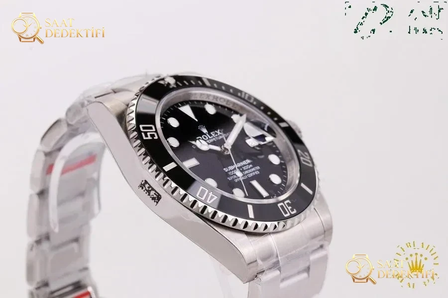 VS Factory Rolex 3235 mekanizmalı 41 mm Submariner serisi saat incelemesi - Kasa Profili ve Kurma Kolu İncelemesi