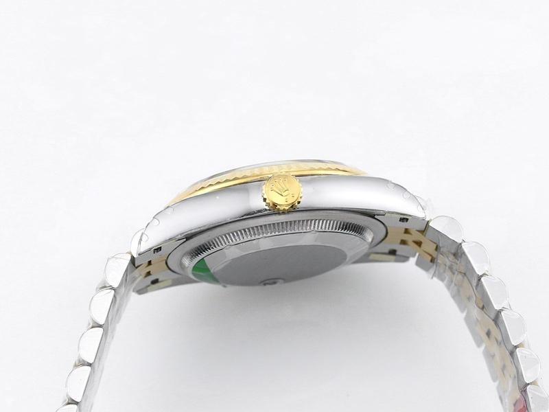 VS Factory Rolex 36 Datejust İki Renk Altın Gri Kadran Roma Rakamlı Replika Saat - VS Saat — 5. fotoğraf