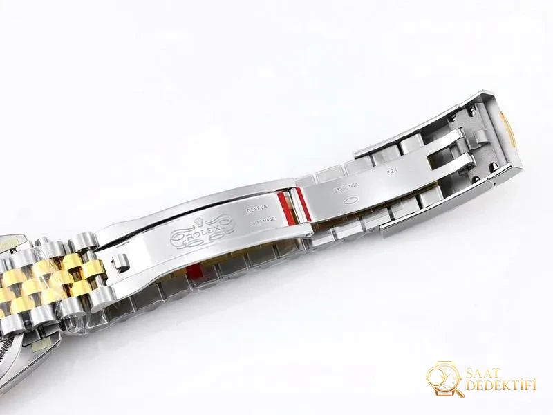 VS Factory Rolex 36 Datejust İki Renk Altın Gri Kadran Roma Rakamlı Replika Saat - VS Saat - Bilekte Duruş ve Kasa Orantısı