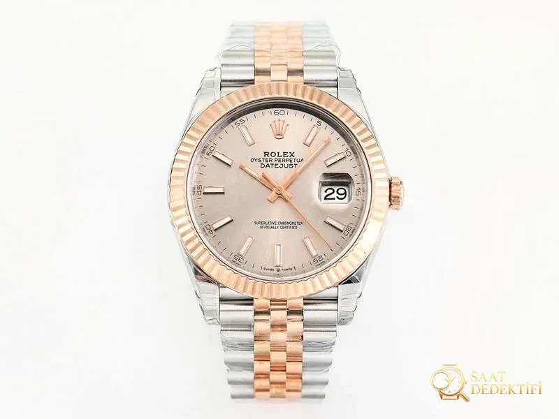 Vs Factory Rolex 36 Datejust Rose Gold Kadran Replika Kol Saati vs Watc... - Ön Görünüm ve Kasa Tasarımı