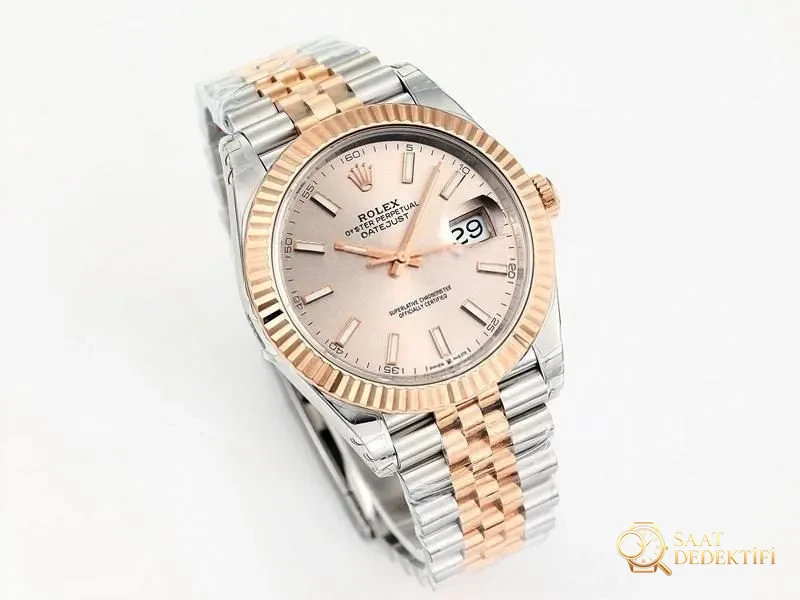 VS Factory Rolex 36 Datejust Rose Gold Kadran Replika Kol Saati - VS Watch - Kasa Profili ve Kurma Kolu İncelemesi