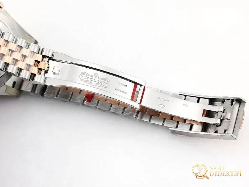 VS Factory Rolex 36 Datejust Rose Gold Kadran Replika Kol Saati - VS Watch - Fosfor ve Super-LumiNova Gece Görünümü