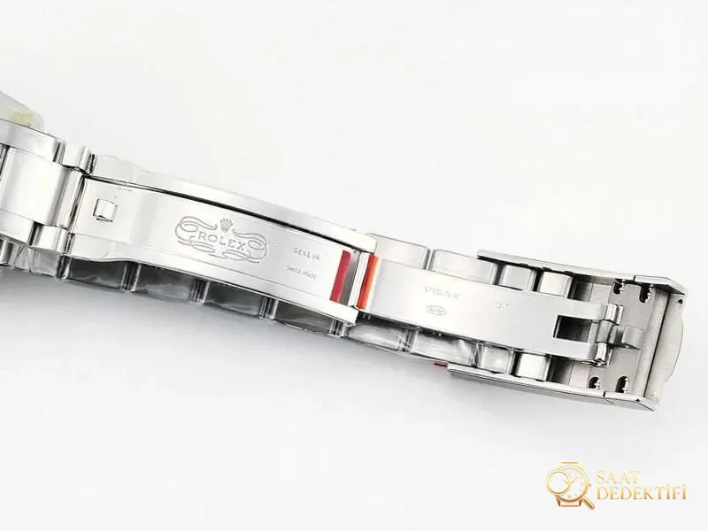 VS Factory Rolex 36 Oyster Perpetual altın akrepli replika kol saati - VS Saat - Fosfor ve Super-LumiNova Gece Görünümü