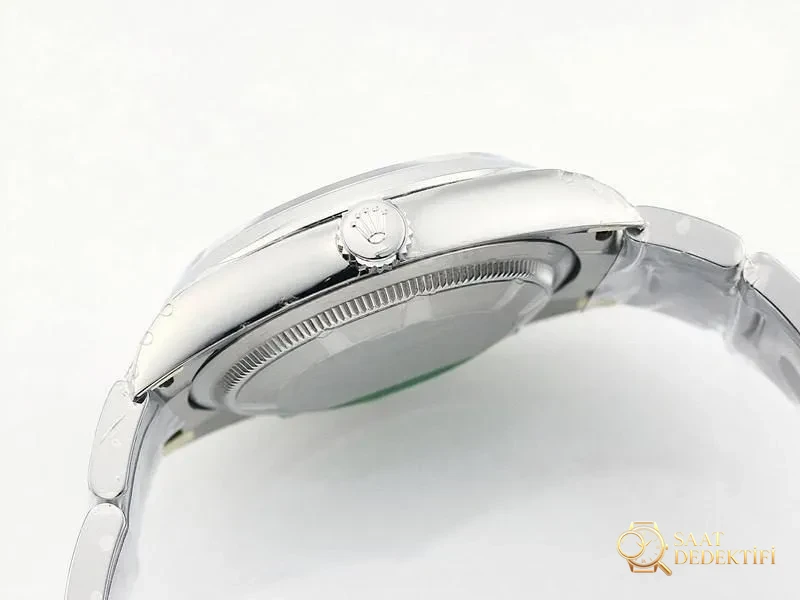 VS Factory Rolex 36 Oyster Perpetual sarı kadran replika kol saati - VS saat - Bilezik, Toka ve Klips Mekanizması