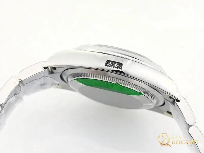VS Factory Rolex 36 Oyster Perpetual sarı kadran replika kol saati - VS saat - Makro Kadran ve İndeks İşçiliği