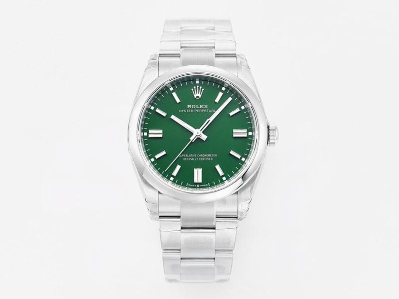 VS Factory Rolex 36 Oyster Perpetual Yeşil Kadran Replika Kol Saati-VS Saat — 1. fotoğraf