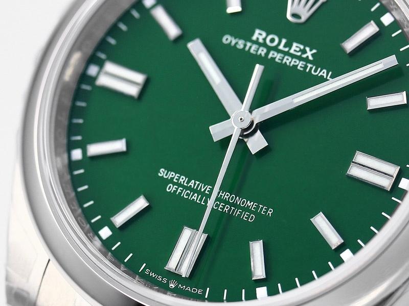 VS Factory Rolex 36 Oyster Perpetual Yeşil Kadran Replika Kol Saati-VS Saat — 4. fotoğraf