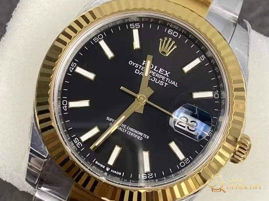 VS Factory Rolex 41 Datejust 126333-0014 Réplica de reloj de pulsera - Reloj VS - Revisión del perfil de la caja y la corona