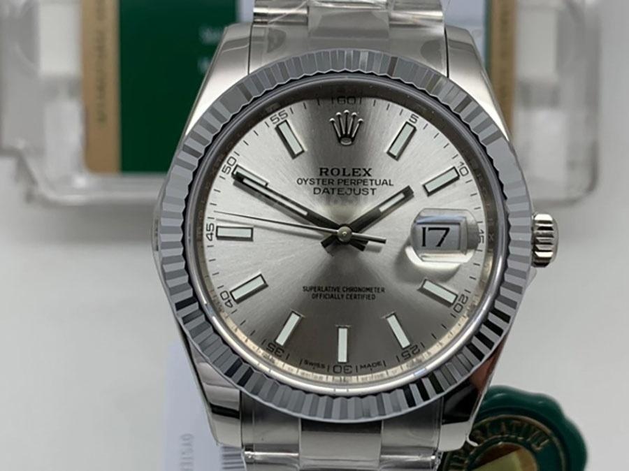VS Factory Rolex 41 Datejust Gri Kadran Replika Saat - VS — 1. fotoğraf