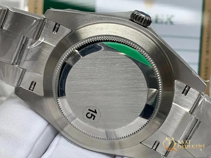 VS Factory Rolex 41 Datejust Gri Kadran Replika Saat - VS - Makro Kadran ve İndeks İşçiliği