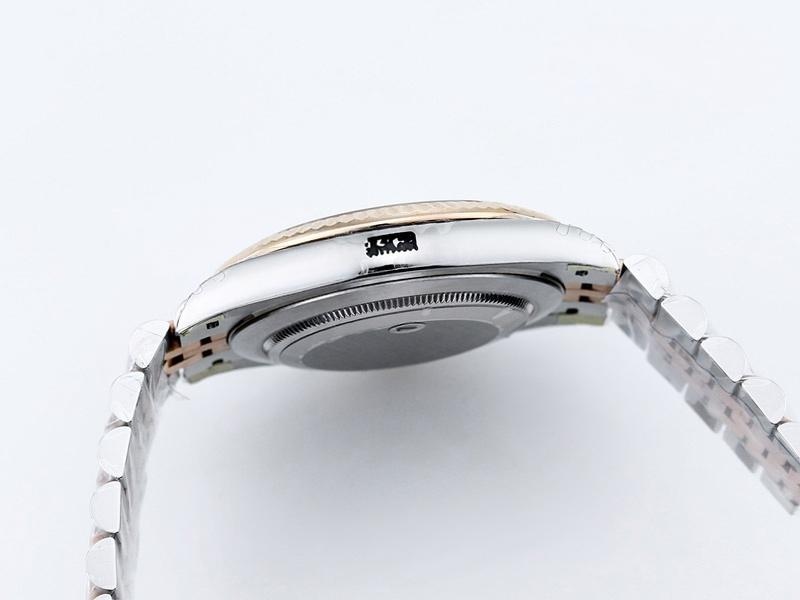 VS Factory Rolex 41 Datejust İki Renk Altın Şarap Kırmızısı Kadran Replika Saat - VS Saat — 6. fotoğraf