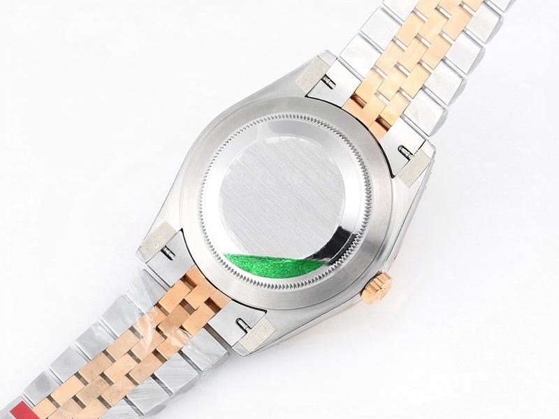VS Factory Rolex 41 Datejust İki Renk Altın Şarap Kırmızısı Kadran Replika Saat - VS Saat — 7. fotoğraf
