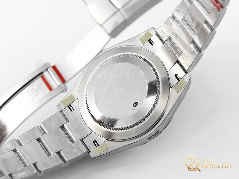 VS Factory Rolex 41 Datejust Işıklı Gri Kadran Replika Kol Saati - VS Saat - Klips Kilidi ve Lazer Damgalar