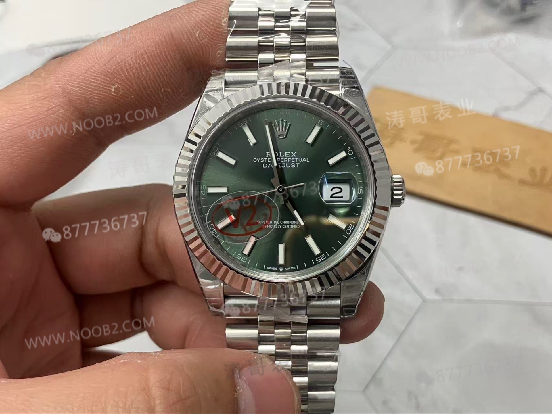 VS Factory Rolex 41 Datejust V2 nane yeşili renk, Dandong 3235 mekanizması — almaya değer mi? — 2. fotoğraf