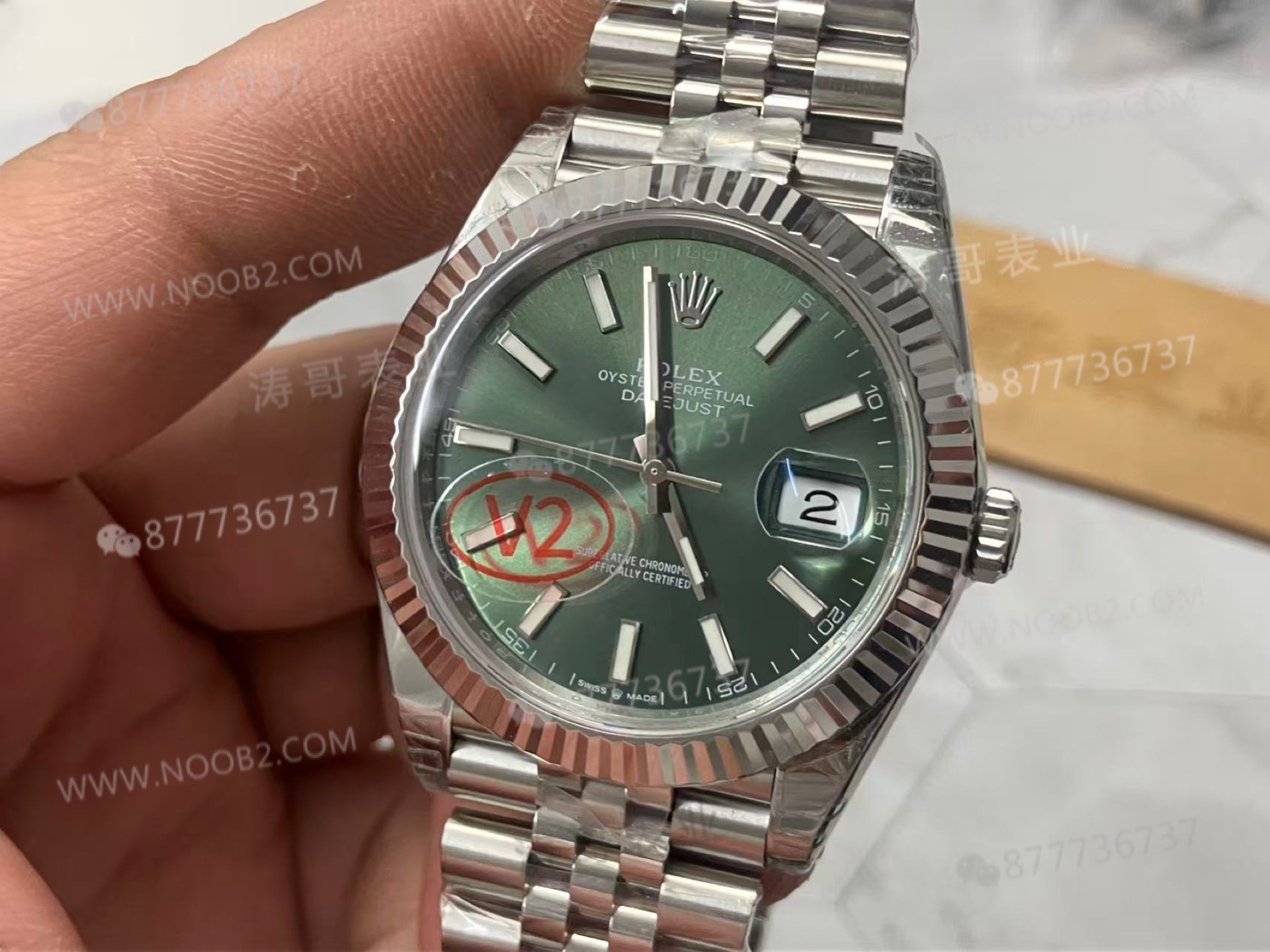VS Factory Rolex 41 Datejust V2 nane yeşili renk, Dandong 3235 mekanizması — almaya değer mi? — 3. fotoğraf