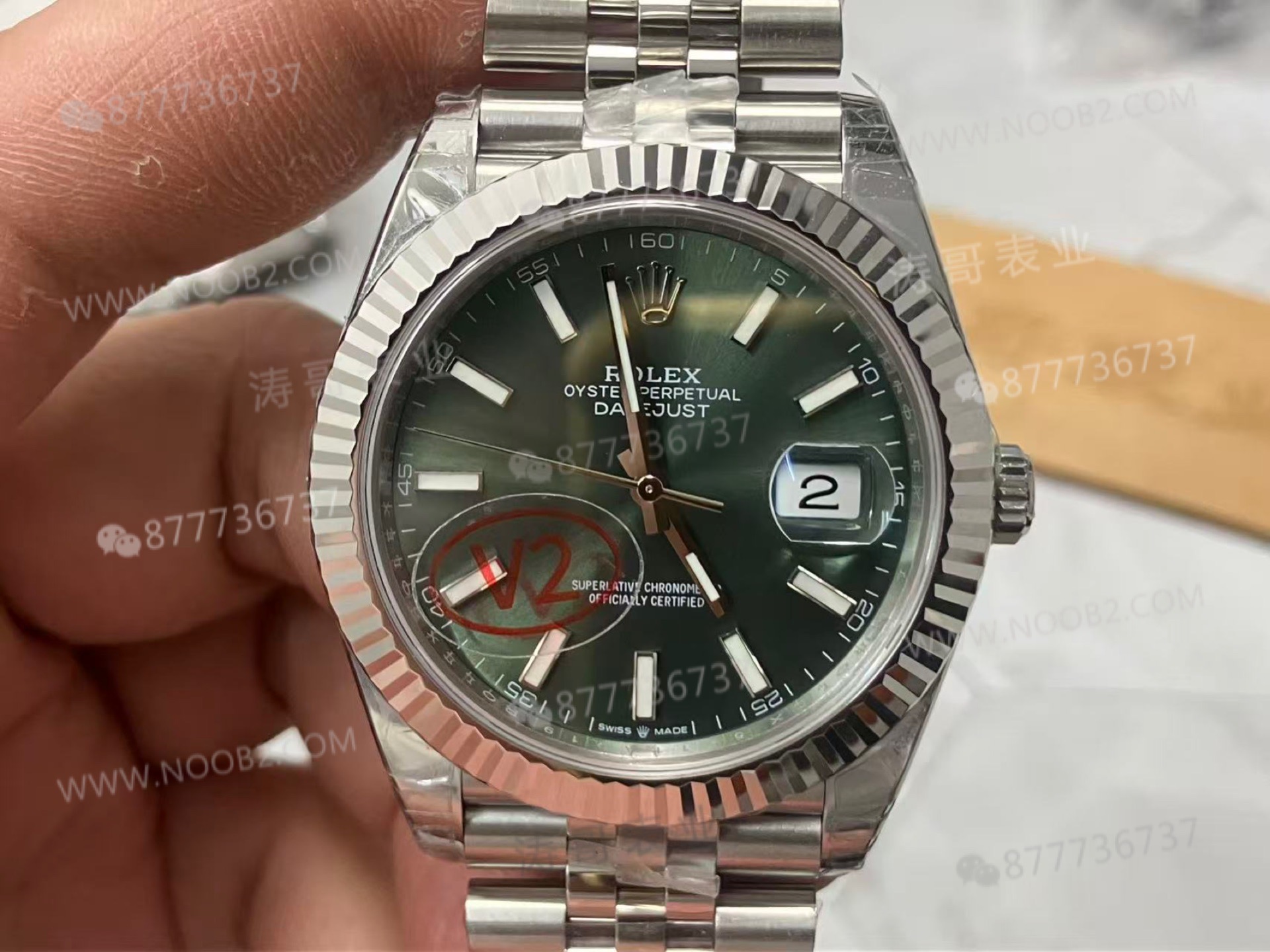 VS Factory Rolex 41 Datejust V2 nane yeşili renk, Dandong 3235 mekanizması — almaya değer mi? — 5. fotoğraf