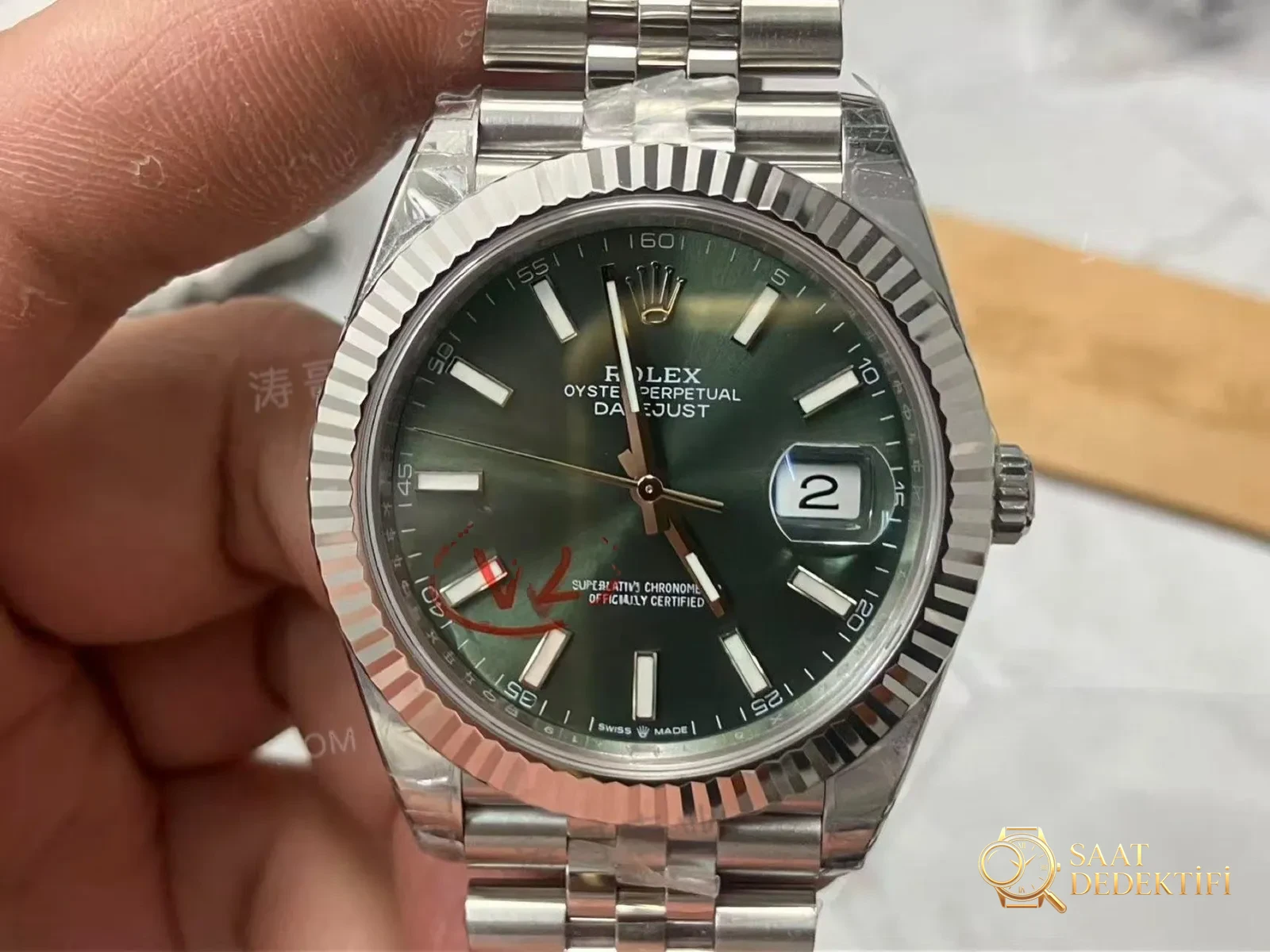 VS Factory Rolex 41 Datejust V2 nane yeşili renk, Dandong 3235 mekanizması — almaya değer mi? - Bilezik, Toka ve Klips Mekanizması