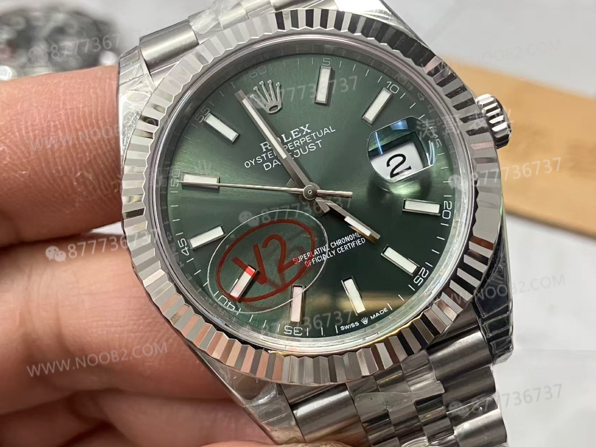 VS Factory Rolex 41 Datejust V2 nane yeşili renk, Dandong 3235 mekanizması — almaya değer mi? — 6. fotoğraf